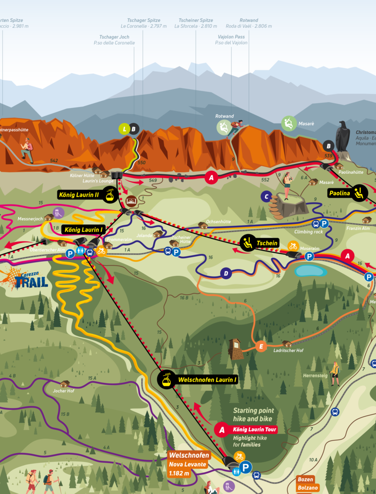 Hiking And Skiarea Carezza In Val D’ega Alto Adige